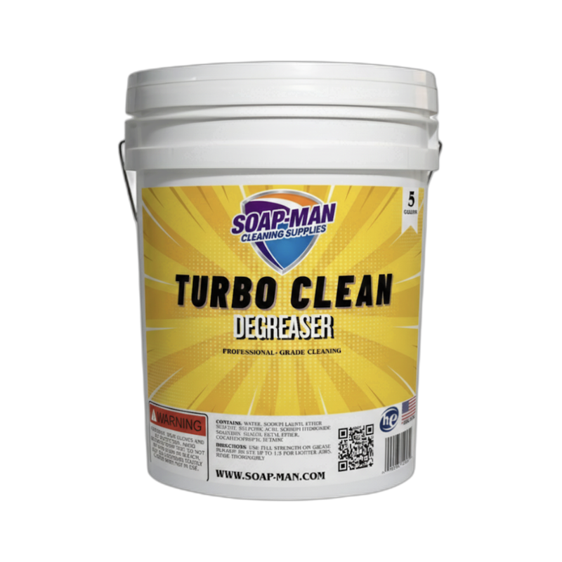 Turbo Clean Degreaser — Soap-Man commercial disinfection program